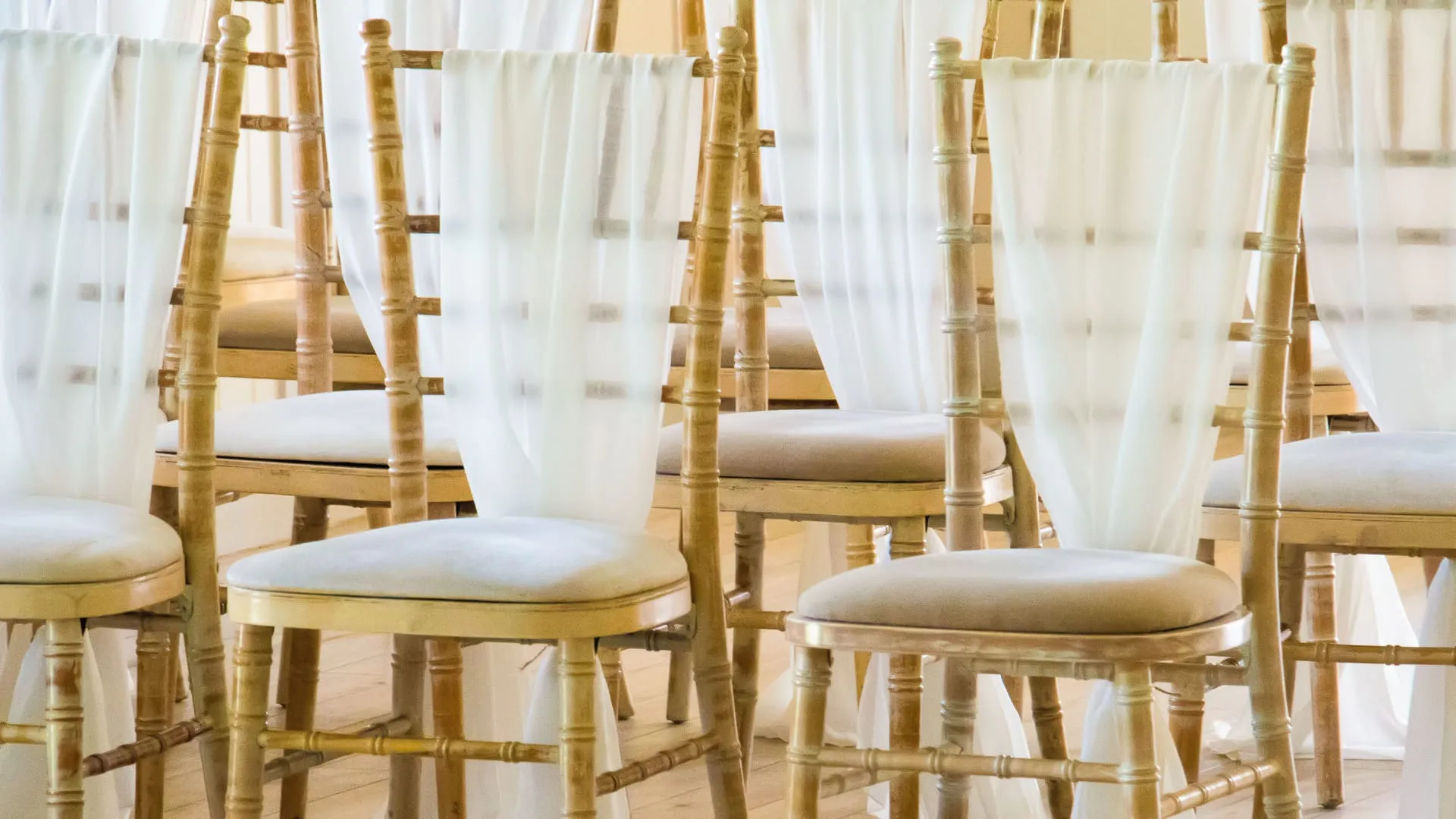 Wedding chairs.
