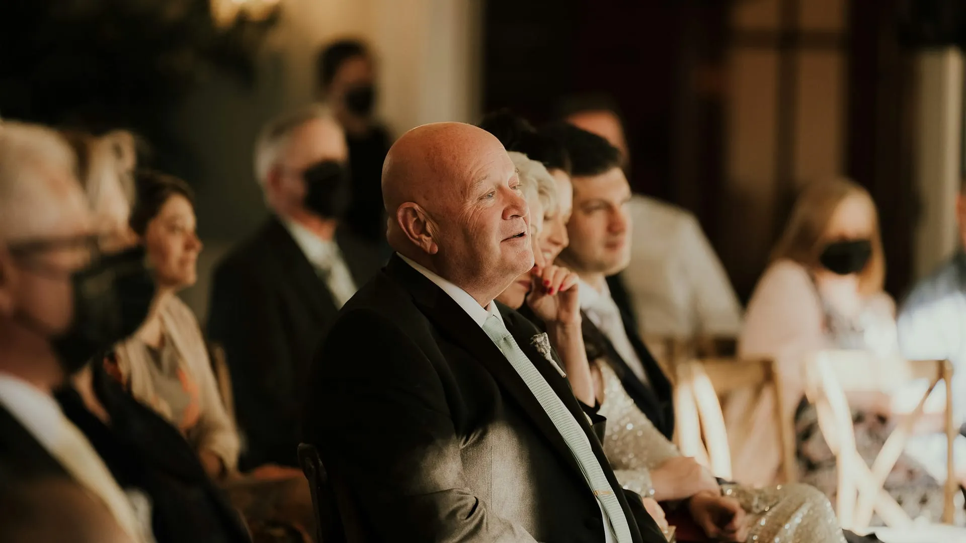 Father-in-law at wedding.