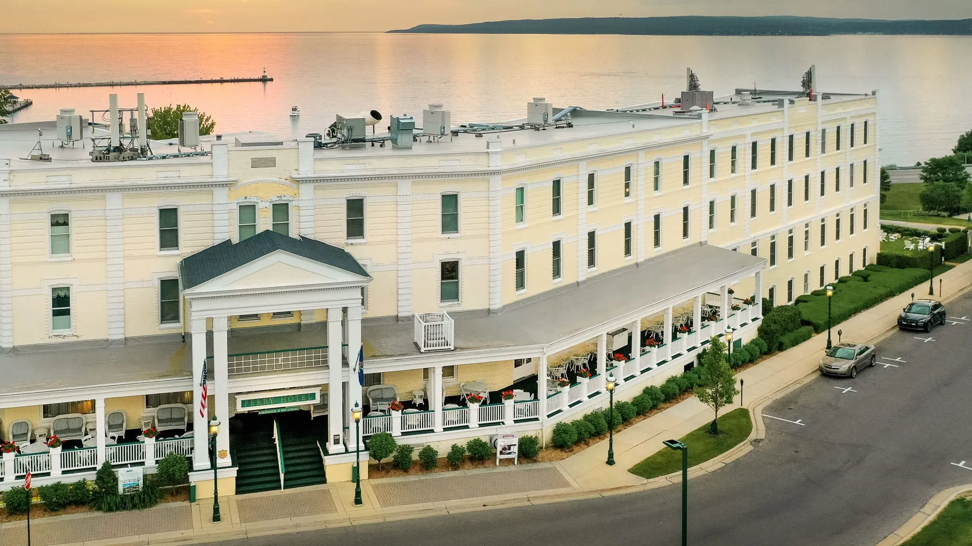 front of Perry Hotel.